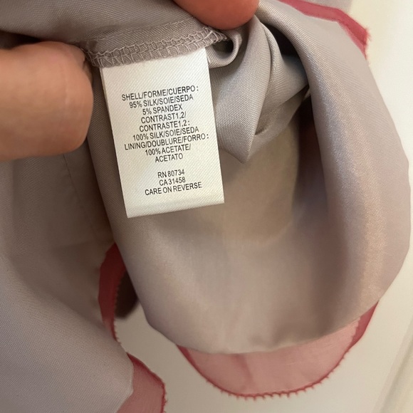 NWOT, BCBGMaxaria Runway, silk & chiffon strapless cocktail dress, size S - Picture 6 of 6